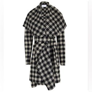 Harris Wharf London - Checked Wool Blanket Coat, INTERMIX exclusive